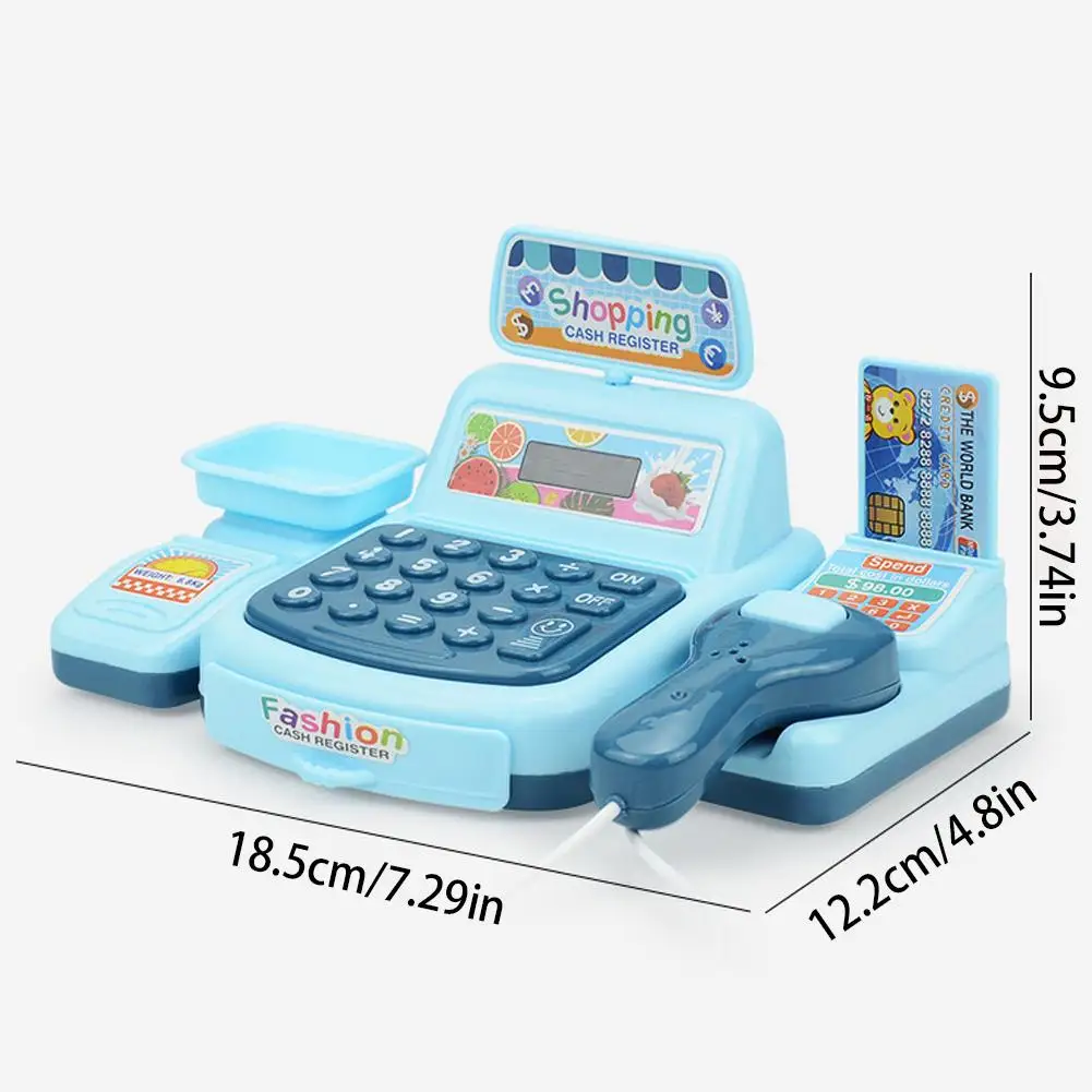 Children's Simulation Shopping Cash Register Toys Role-playing Toy Children Supermarket Cash Register Games Baby Model Pret W6O4