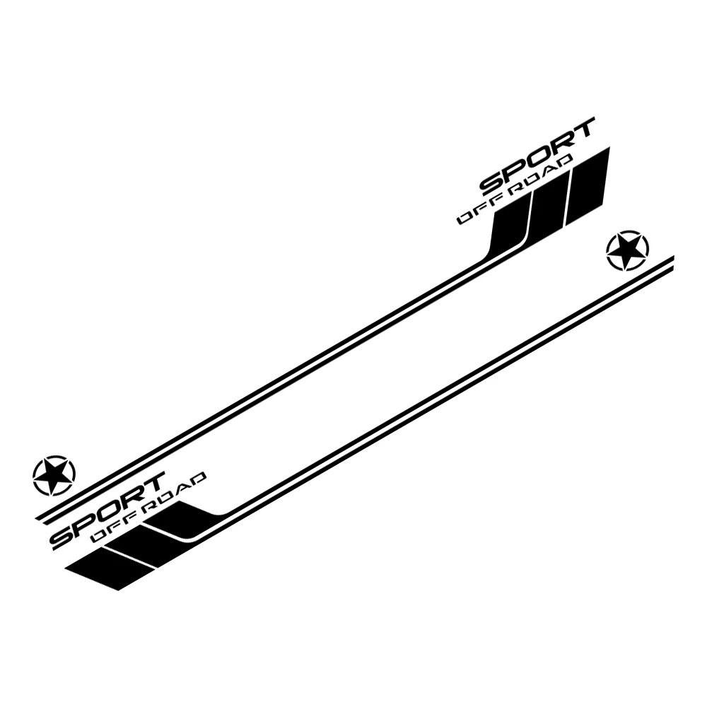 Sporty Off-road Car Side Door Graphics Sticker Decals - Exterior Trim Accessories