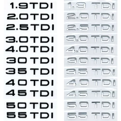 Enhanced 3D ABS Letters Car Trunk Emblem Sticker - 2.5TDI (Silver)