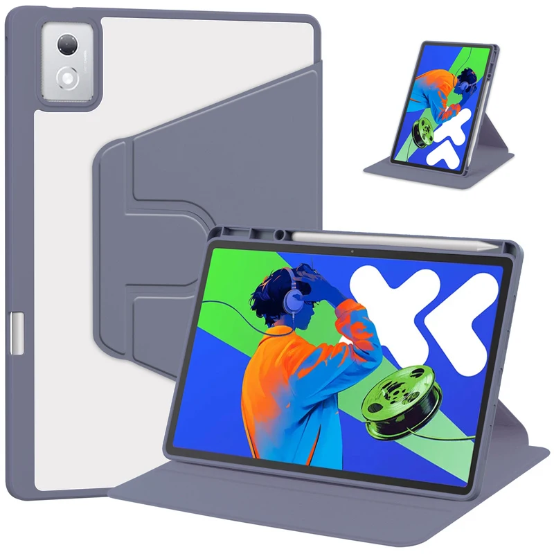 Enhanced Rotating Acrylic Stand Case with Pen Holder