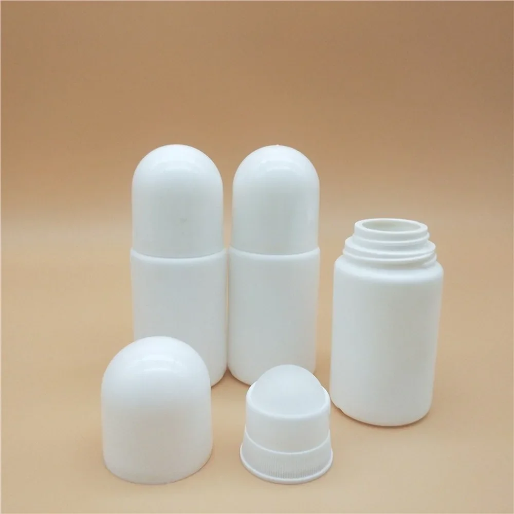 

3 Pieces 50ML Plastic Roller Ball Essential Oil Sub-bottling Mist Container Travel Refillable Bottle DIY Deodorant Accessories