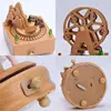 Wind Up Musical Box Wooden Music Box Wood Crafts Retro Birthday Gift Vintage Home Decoration Accessories Valentine's Day Gift 5