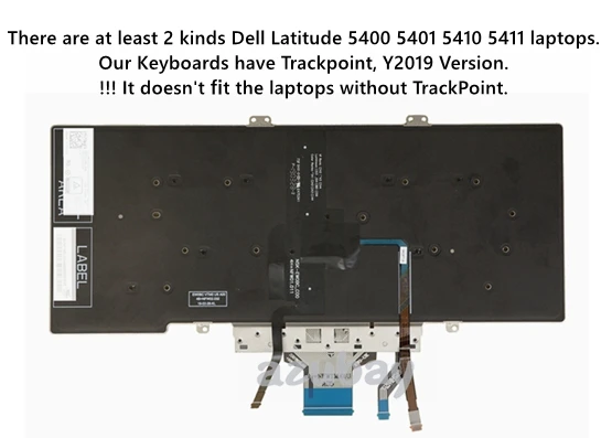 Teclado para Notebook Retroiluminado para Dell Latitude 5400 5401 5410 5411 Y2023 Português Tcheco Eslovaco Húngaro Qwertz Norueguês Russo - Imagem 2