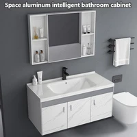 Modern Luxury Bathroom Vanity Large Capacity Washbasin Vanity Cabinet Wall Mount With Sink Integrated Bathroom Storage Furniture 1