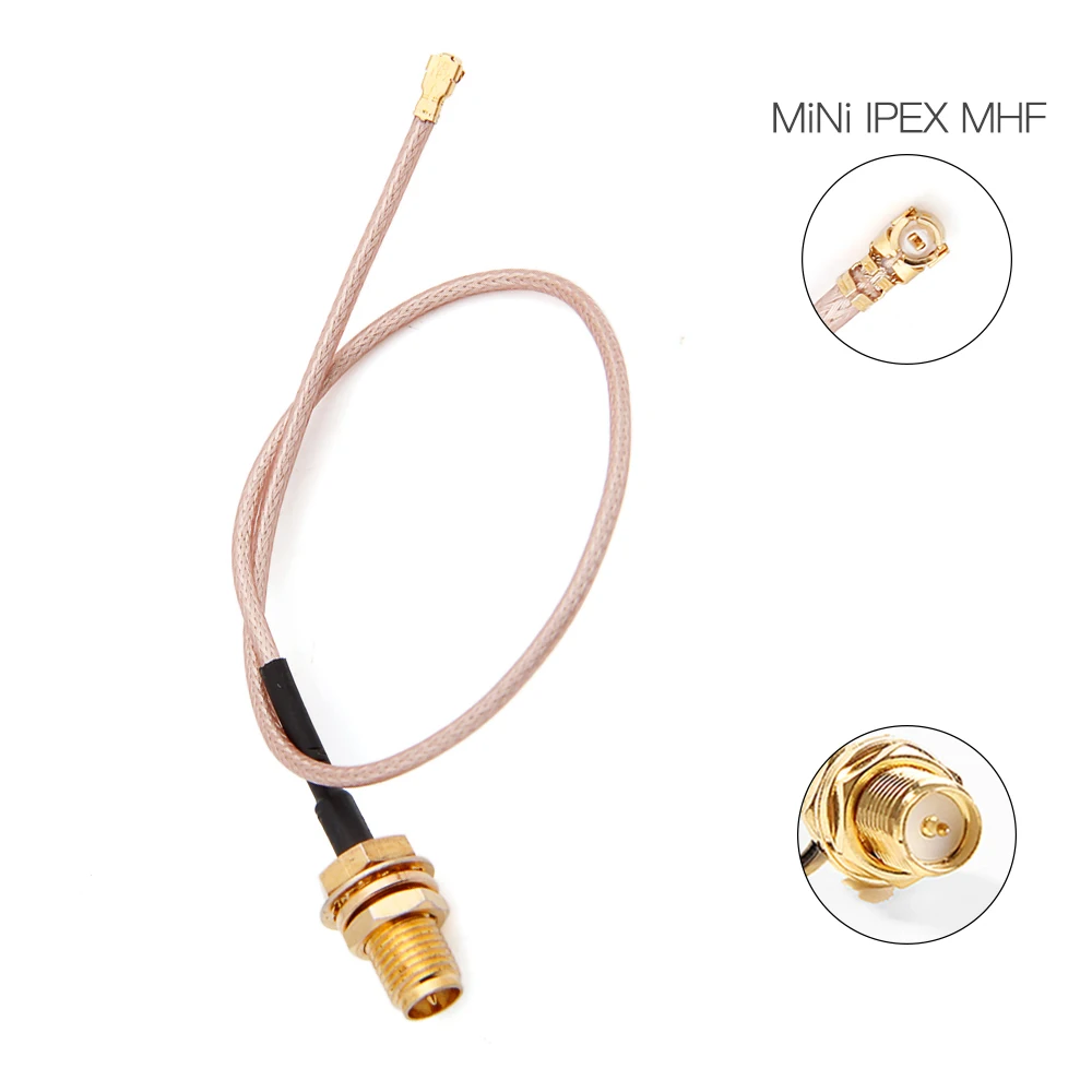 2x6Dbi 미니 PCIE WiFi 안테나 세트 MPE-AXE3000 AX3000H AX210HMW AX200HMW용 20cm 연결 케이블 듀얼 밴드