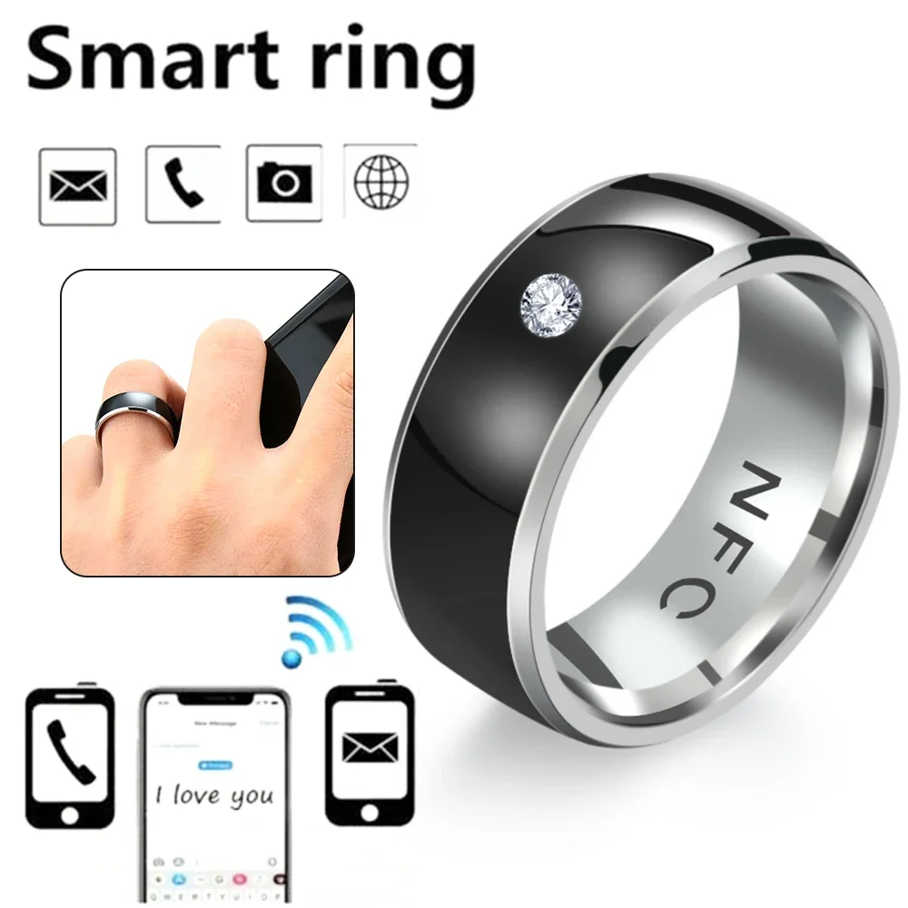 Fashion Android Phone NFC Smart Finger Ring Multifunctional Intelligent Wearable Connect Android Phone Equipment Ring Waterproof 5