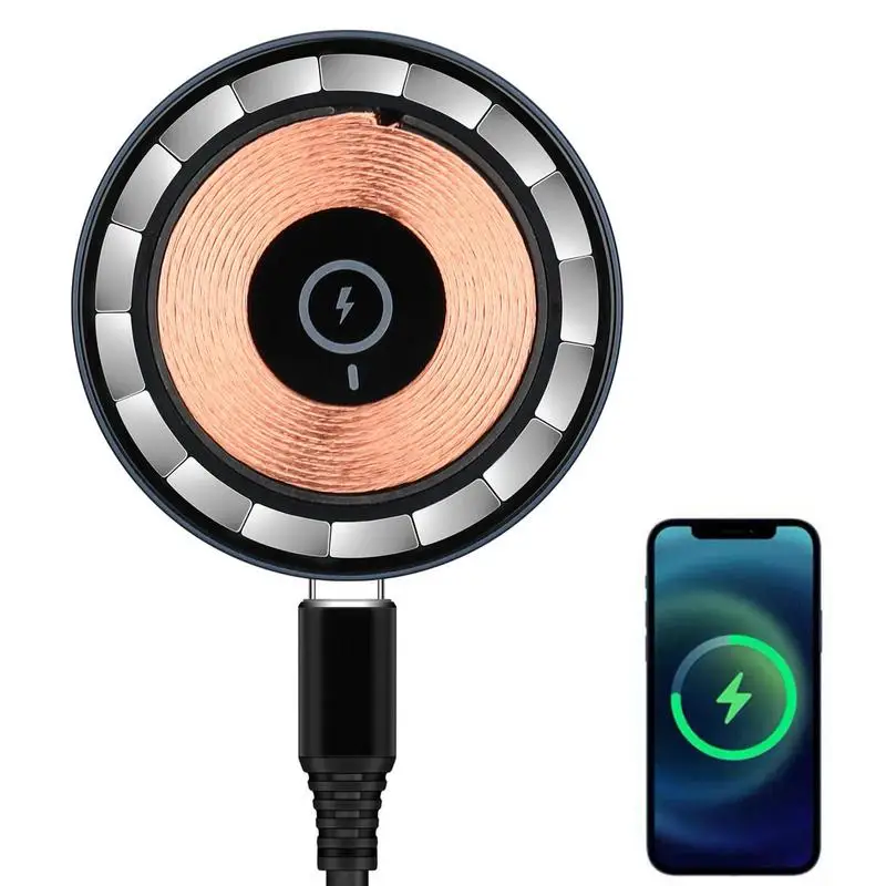 

Wireless Charger For Phone 15W Magnetic Wireless Charger Magnetic Wireless Charger Compatible With Universal Phone Mag-Safe