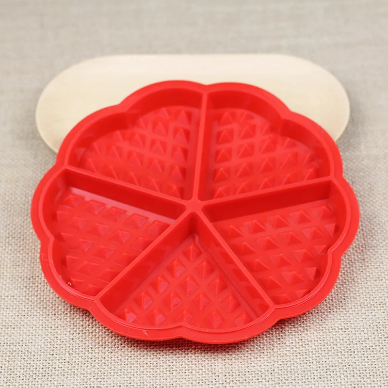 Silicone Waffle Molds Microwave Baking Cookie Heart Muffin Mould Mold Non-Stick Cake Mould Makers Roaster Cake Decorating Tools