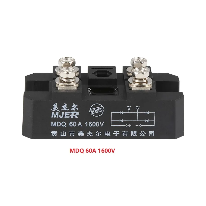 고전력 브리지 정류기 MDQ60A 100A 단상 다이오드 브리지 정류기 4단자 다이오드 브리지 정류기 모듈 MDQ100A