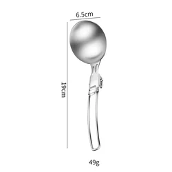 Deluxe Outdoor Cooking Utensil Set - Portable Stainless Steel Essentials (Soup spoon)