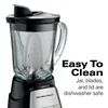 Hamilton Beach Power Elite Multi-Function Blender, 40 fl oz., 700 Watts, Black, New, 58148 5