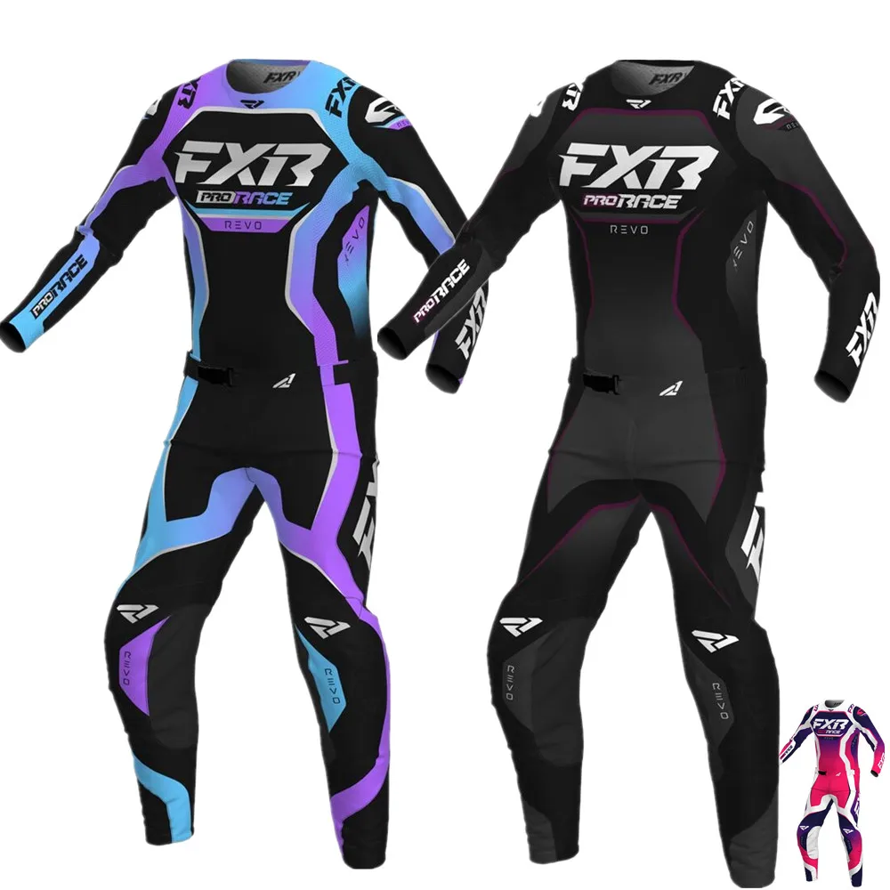 Motocross Gear Set LE FXR REVO mx Gear Set Off Road Motocross Jersey Set Motorcycle Clothing Breathable ATV Dirt Bike Combo