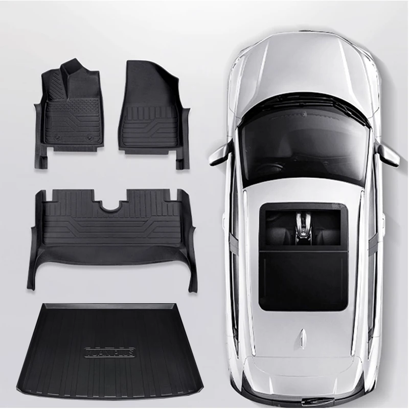 BYD Atto 3 Ev 맞춤형 바닥 라이너 3D 발 패드, 완전히 둘러싸인 바닥 매트, 방수 미끄럼 방지 카펫, 2022 신제품