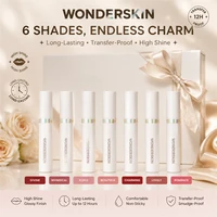 Wonderskin Rouge à lèvres peel-off, teinte longue tenue, waterproof, gloss rose, anti-transfert, ne colle pas au verre, maquillage naturel pour les lèvres 1