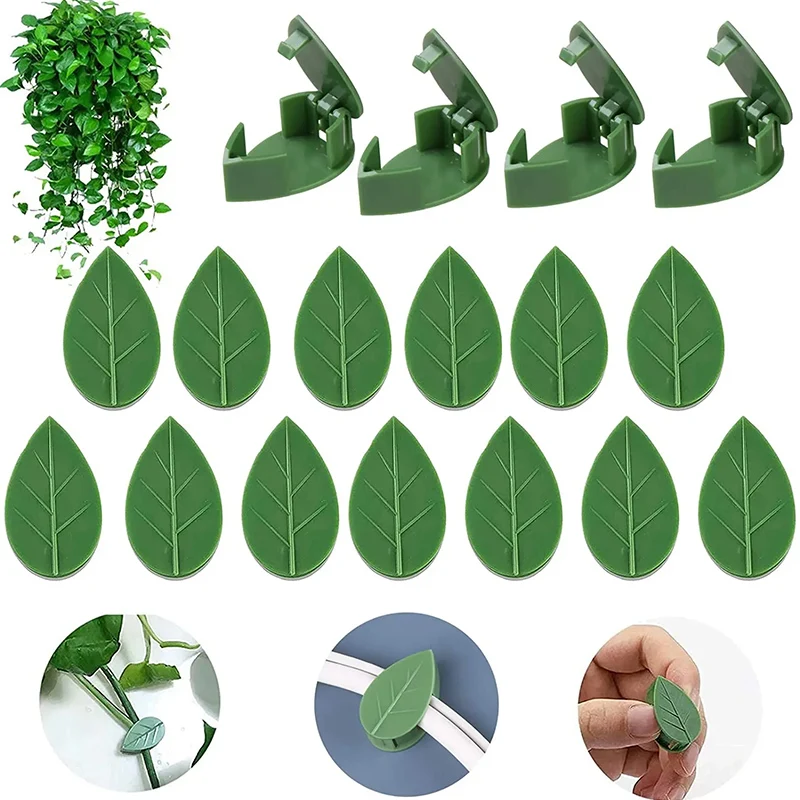 10/20/30Pcs Invisible Plant Climbing Wall Fixture Clips Self-Adhesive Rattan Vine Bracket Fixed Clips Garden Traction Holder plastic plant cable ties plant clips plastic plant clips