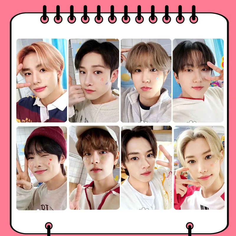

8pcs/set Kpop Stray Kids MANIAC High quality Album Photo Collection Card Bangchan Han Felix Seungmin IN Postcard Fans Collection
