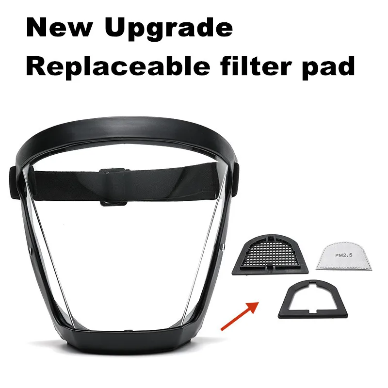 Security protection Transparent full face shield safety glasses Protective Cover WindProof Anti-fog Eye Protection Face Mask