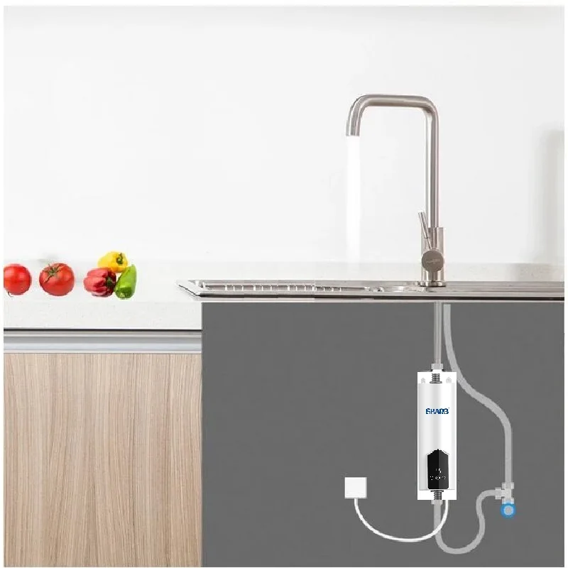5500W Newest Water Heater Instant Water Heater Tankless Instantaneous  Faucet Tap Kitchen Hot Water Crane LED Digital EU Plug - AliExpress