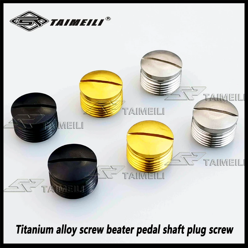 

TAIMEILI 2pcs Titanium alloy screw beater pedal shaft plug screw