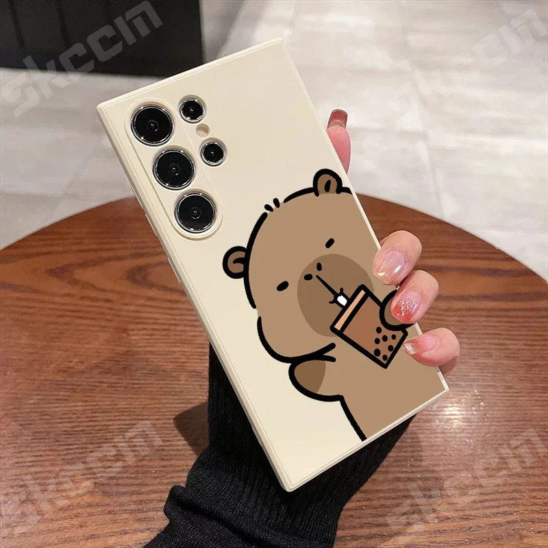 Adorable Cartoon Capybara Phone Case Cover