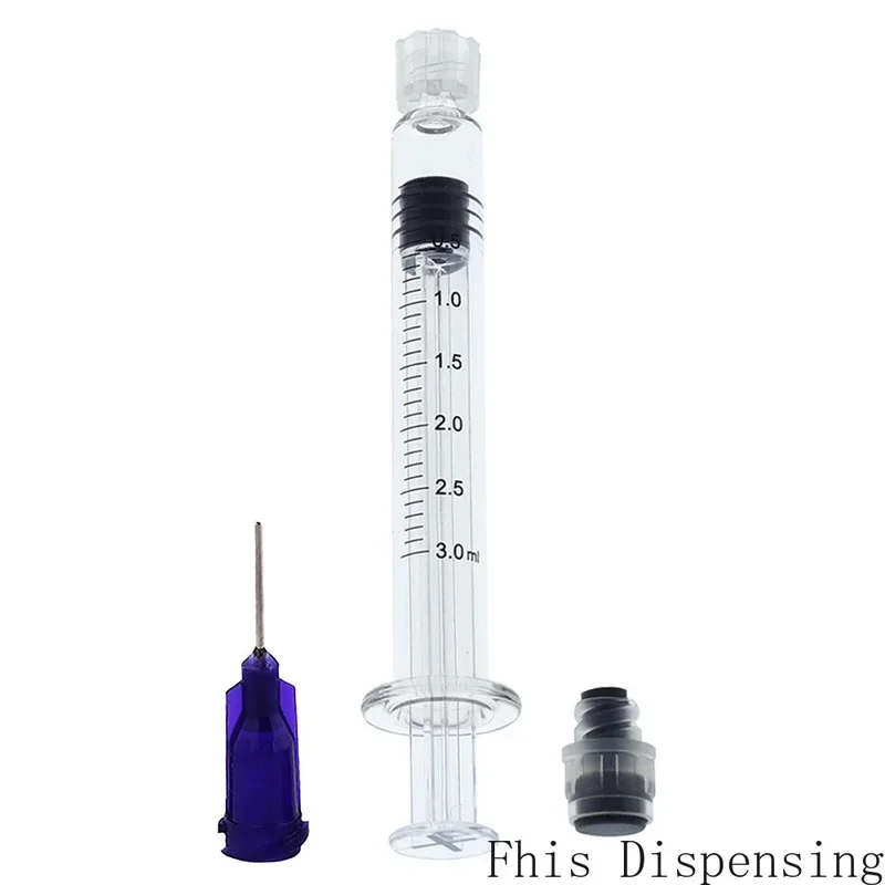 

Measurement Mark Tip for CBD Oils EJuices Liquids Chemical (Gray Piston) 3ml Luer Lock Syringe with 21G Needle Reusable