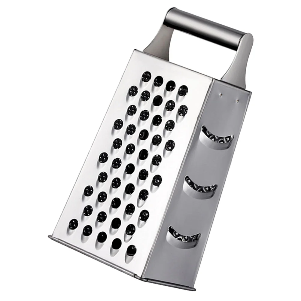 Box Grater Small 6 cm 4 Way Steel Mini Cheese Grater Handy Carry Handle  Tiny Veg