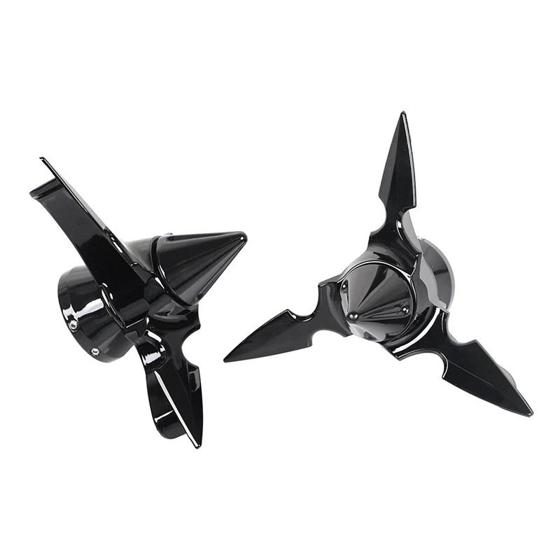 

Spun Blade Spinning Front Axle Cap Nut Cover For Touring FLH Dyna Softail