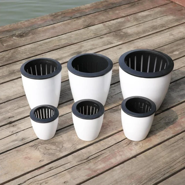 Lusta Virág Automatikus Edény Virágcserapár Utáni Porcelán Sorozat Műanyag Ön Öntöző Asztal Otthoni Kerti Dekoráció - Image 2
