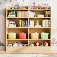 Kids Bookshelf, 10 Cubbies Kids Toy Storage Organizer,Toddler Bookcase Storage Cabinet for Playroom, Bedroom 1