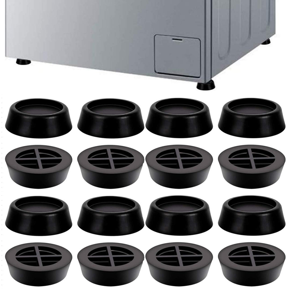 4Pcs Furniture Anti Vibration Pads Noise-reducing Rubber Feet for Washing Machine Universal Leg Base Mats