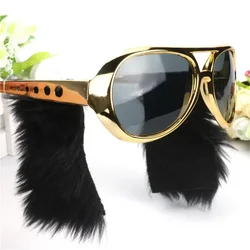 Retro 70s Disco Party Costume Glasses - Vintage Rock & Carnival Accessory (Black)