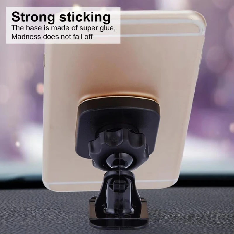 Universal Magnetic Car Phone Holder with One-Hand Operation