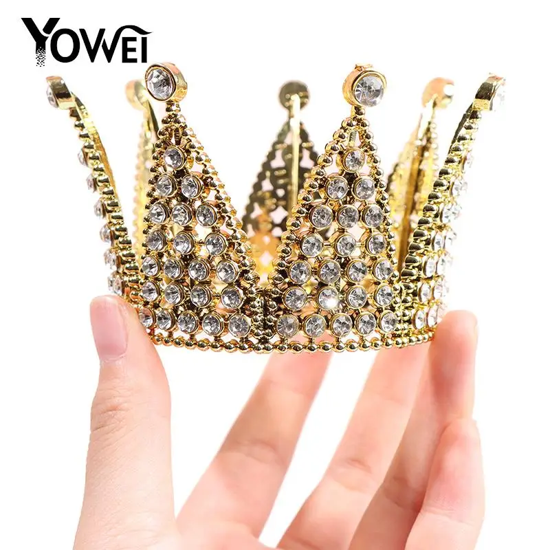 1 шт. стразы, пластиковая корона, топпер для торта, украшение для свадьбы, девичника, десерта, украшение для волос, аксессуары для девочек на день рождения 1 шт. стразы, пластиковая корона, топпер для торта, украшение для свадьбы, девичника, десерта, украшение для волос, аксессуары для девочек на день рождения