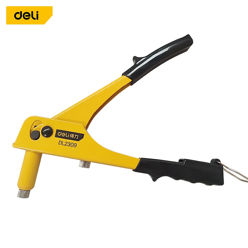Deli 10.5 Inch Single Hand Blind Rivet Guns Nose Piece Manual Riveting Riveter Tool Hand Tool 265mm 6