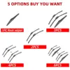 1/2/3/4/6PCS Car Wiper For KIA Soul MK2 EV 2014-2019 Front Rear Wiper Blades Brushes Auto Accessories 2014 2015 2016 2017 2018 3