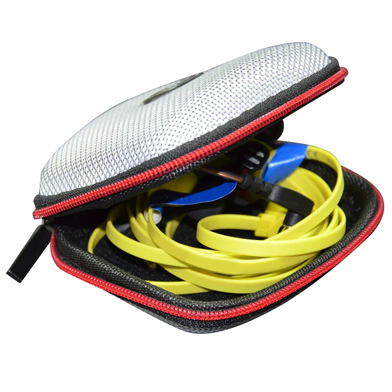 Compact and Durable EVA Zipper Case for Earphones and Bluetooth Headsets