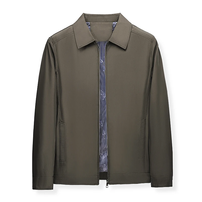 High Quality Fashion Spring Men Business Slim 2024 Men Autumn Jacket Slim Fit Hombre Solid Color Jacket Casual Jackets