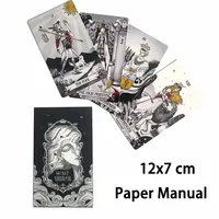 12x7cm Secret Mirror Tarot Deck  Paper Manual Card Games 1