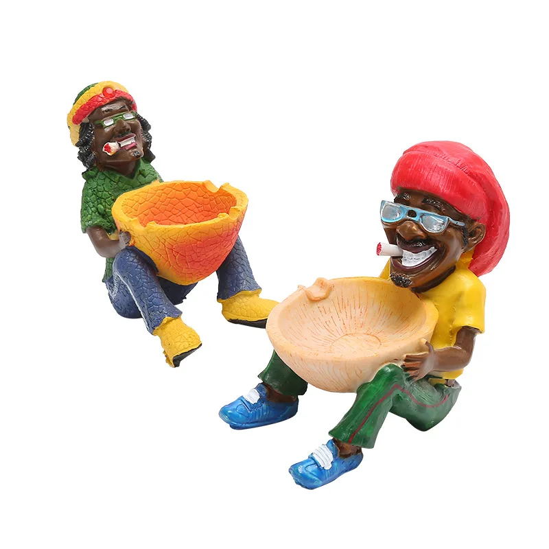 Small Jamaican ashtray features fine resin ashtray home collector crafts cigarettes ashtray