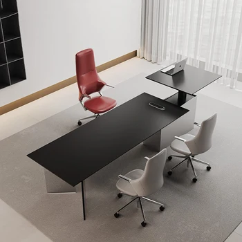 Minimalist Modern Office Desk Electric Adjustable Computer Luxury Office Desk Aesthetic Nordic Meuble Bureau Trendy Furniture