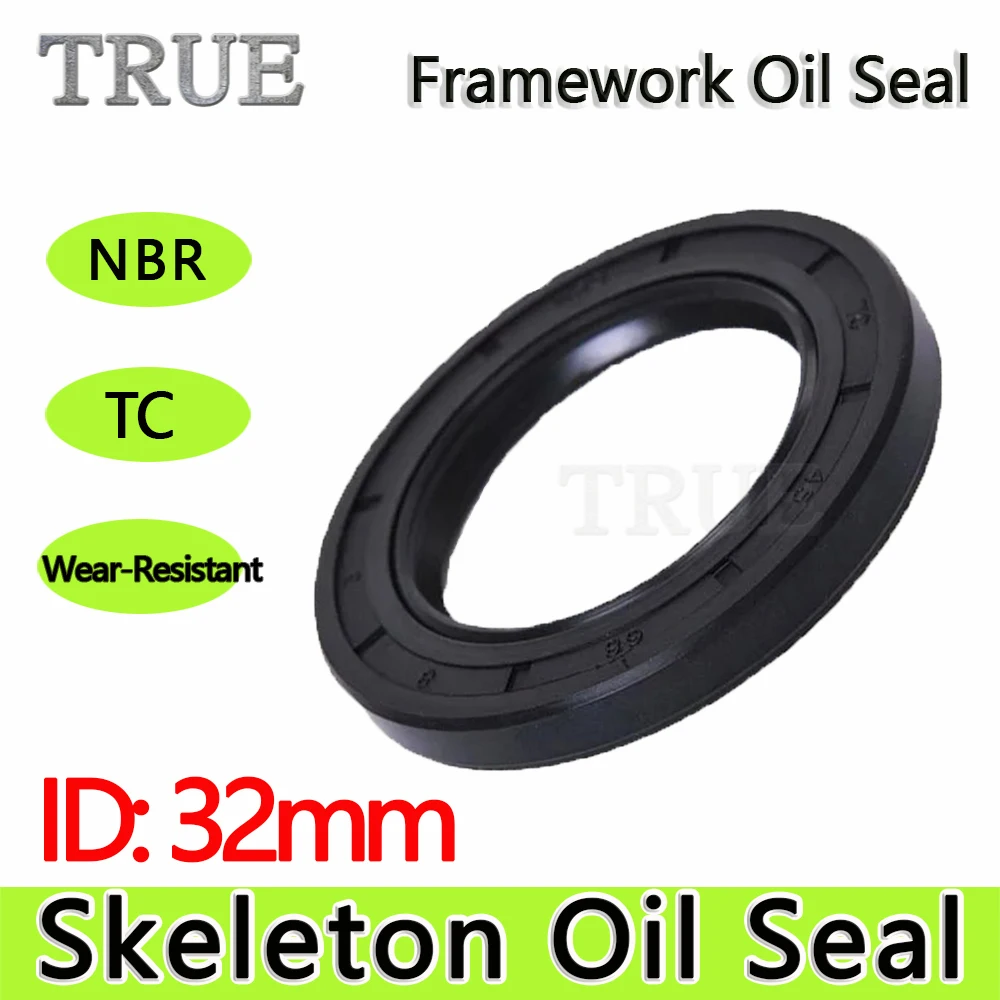 O Ring Seal Set o ring seal set NBR Skeleton Shaft Framework Oil Seal Gasket Radial Shaft Ring TC 32x42x10 32x43x10 32x44x8 32x45x10 32x47x7 32x48x10 32x50x7