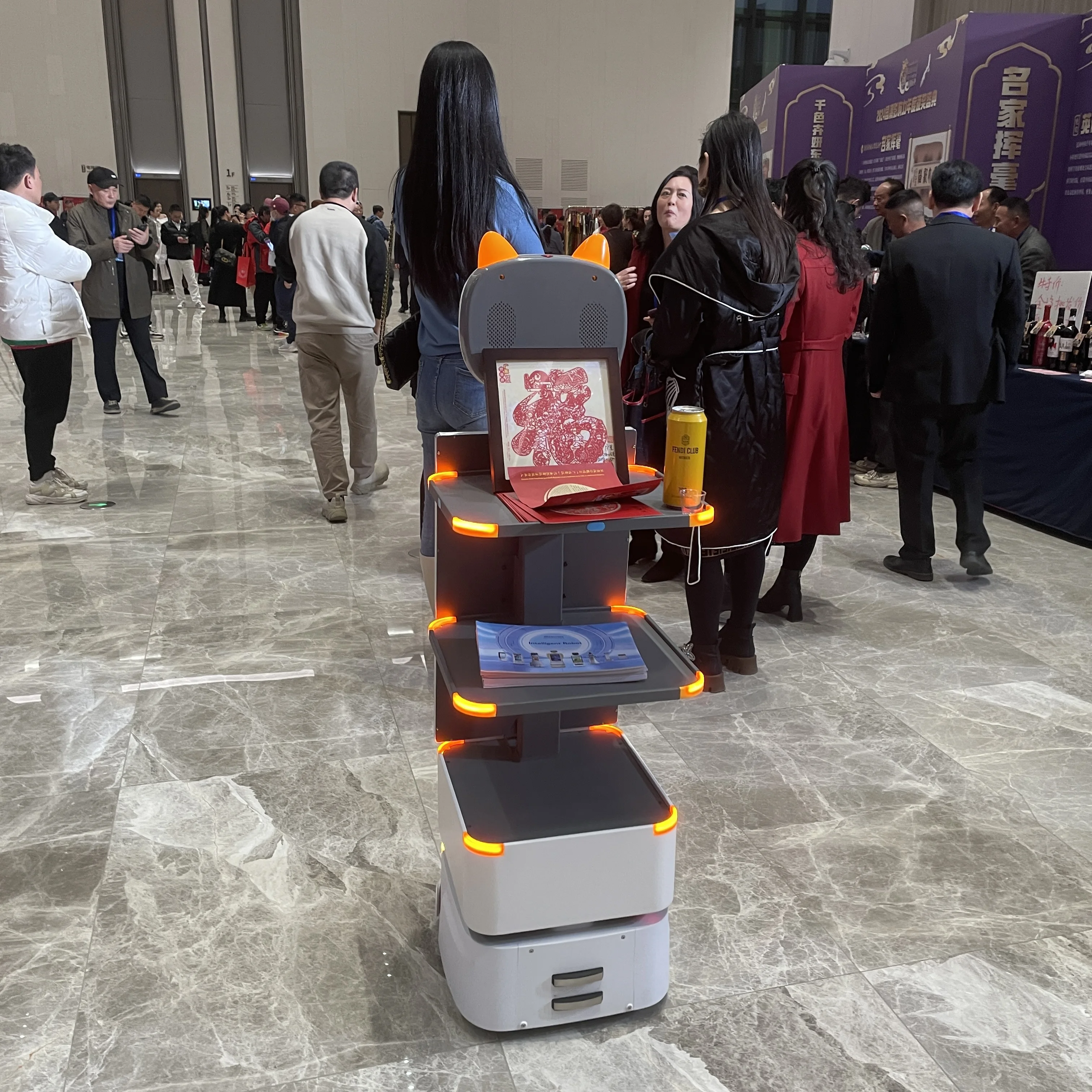 Commercial Robot Advertising Display Advertising Robot Commercial AI Mobile Advertising Robot
