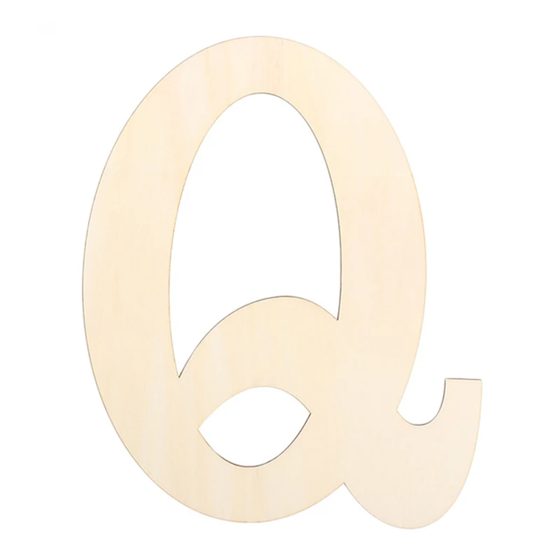 Grandi Lettere In Legno Non Finite – 43 Cm, Altezza H, Per Decorazioni Fai Da Te, Compleanni, Matrimoni, Natale