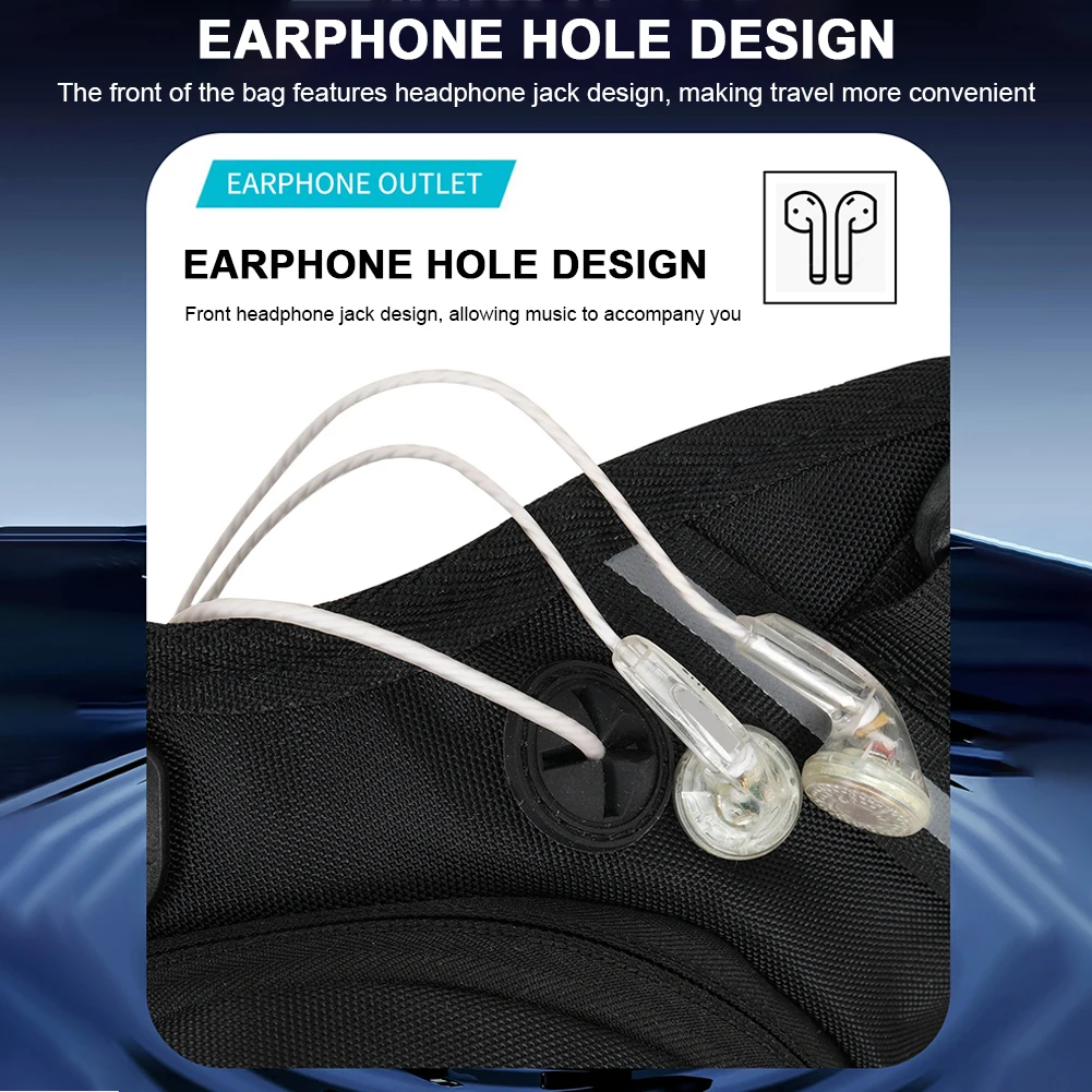 Waterproof Polyester Motorcycle Hip Bag for Hiking Climbing