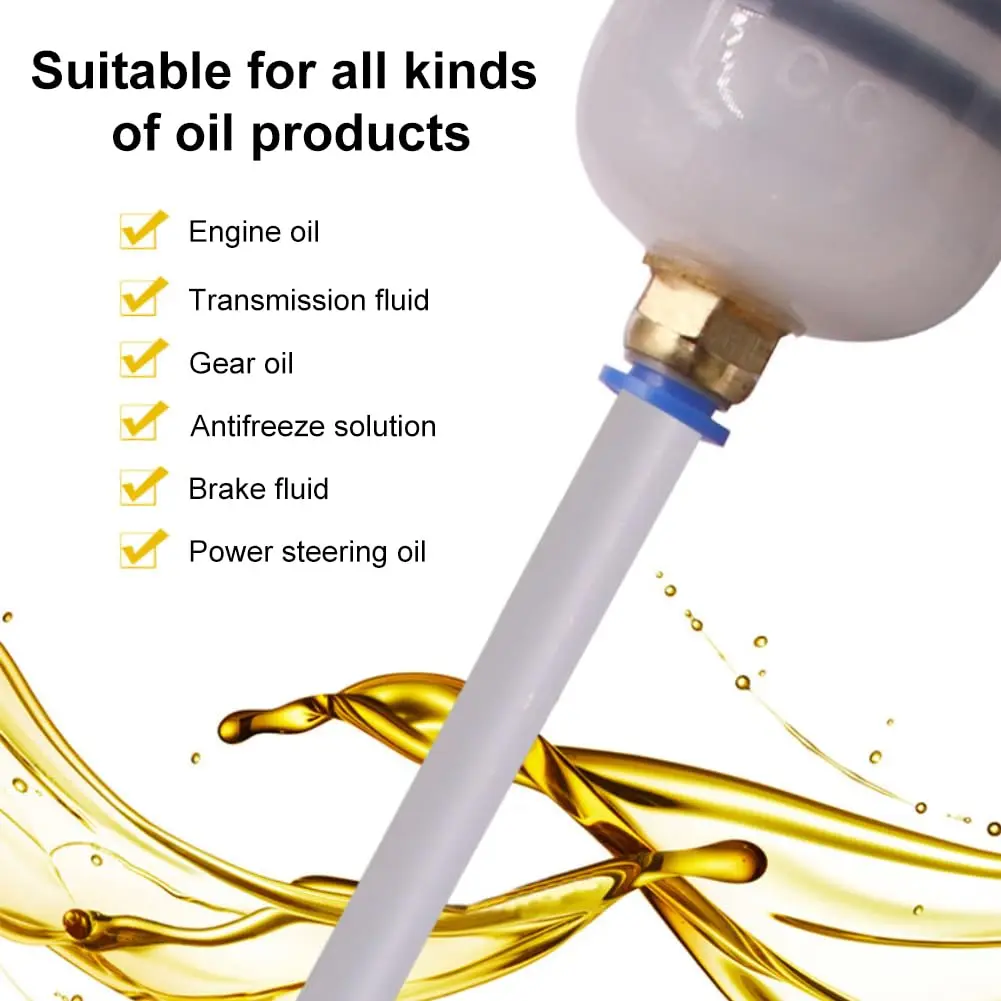 รูปสินค้า ยานยนต์ของเหลว Extractors ปั๊มเปลี่ยนน้ํามันเข็มฉีดยาพร้อมท่อคู่มือการใช้ดูด & FILLER ของเหลวเปลี่ยนน้ํามัน Evacuator 500cc