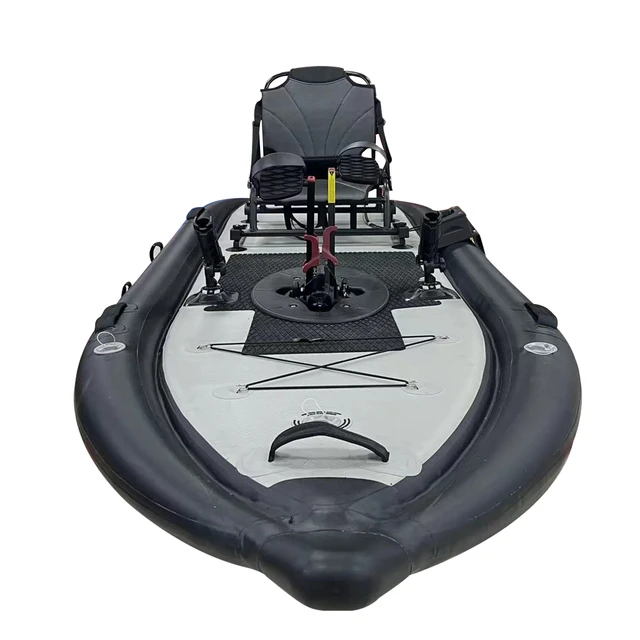 Inflatable Pedal Kayak Sup Fishing Drive System ,12ft Foot-pedal  3.1-4m,Single PVC Kayak Platform for 1 Adult,Sit On Top - AliExpress
