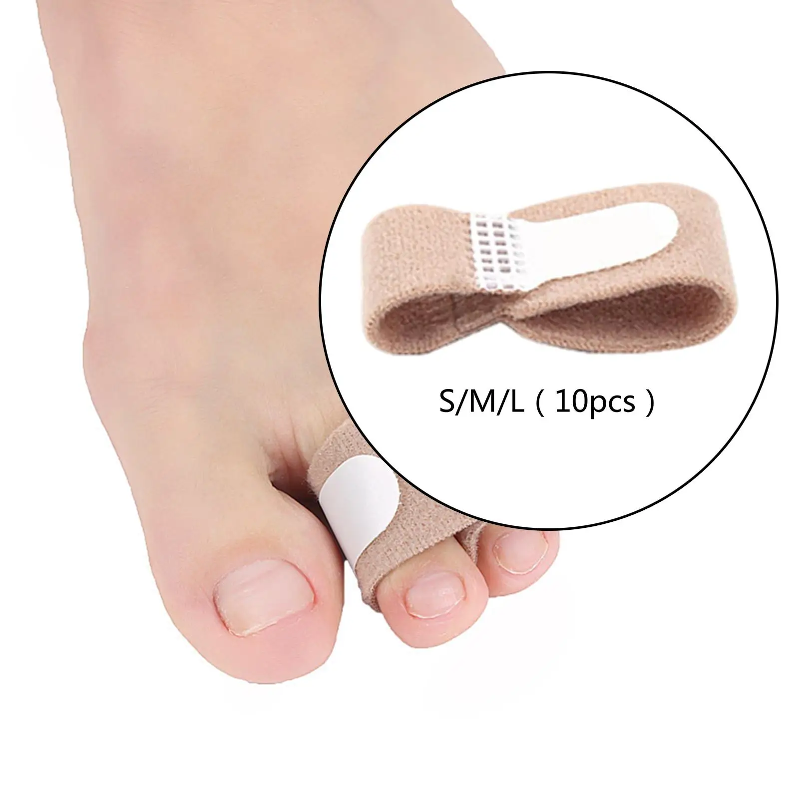 10 Pieces Broken Finger Wraps Finger Splint Buddy Tape Convenient Beige for Dislocated Joint