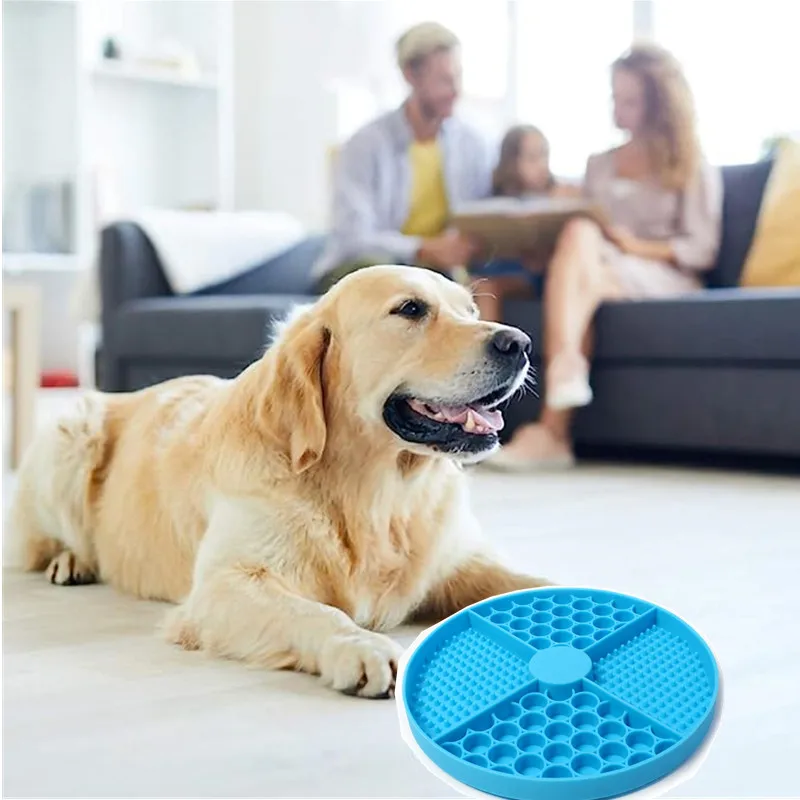 Pet Supplies Silicone Licking Mat Cat Slow Feeder With Suction Cup Slow Feeding Pad Dog Licking Pad Anxiety-relieving Utensils 5