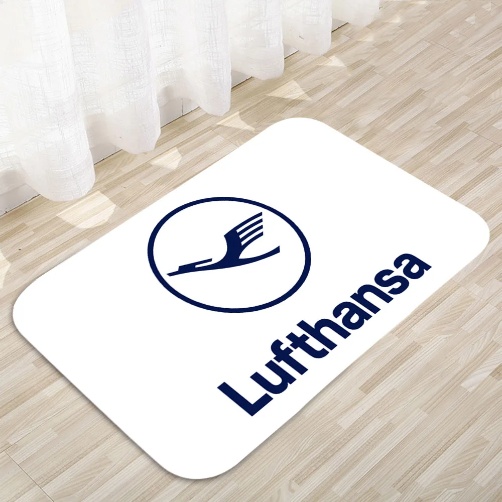 루프트한자 항공 바닥 매트 홈 카펫 도어 매트 현대 장식 카펫 미끄럼 방지 바닥 매트 750