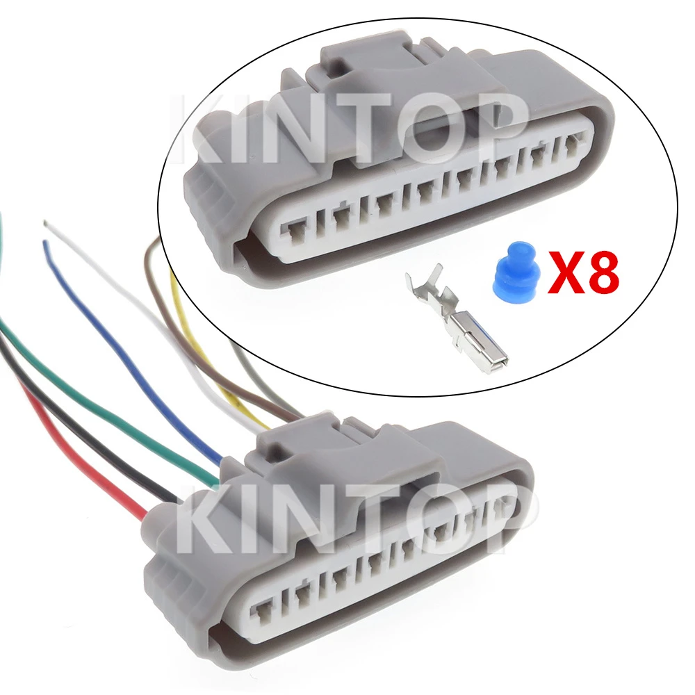

1 Set 8 Pins 90980-11593 Car Fuel Injector Controller Plugs Auto Starter Waterproof Plastic Housing Socket for Toyota